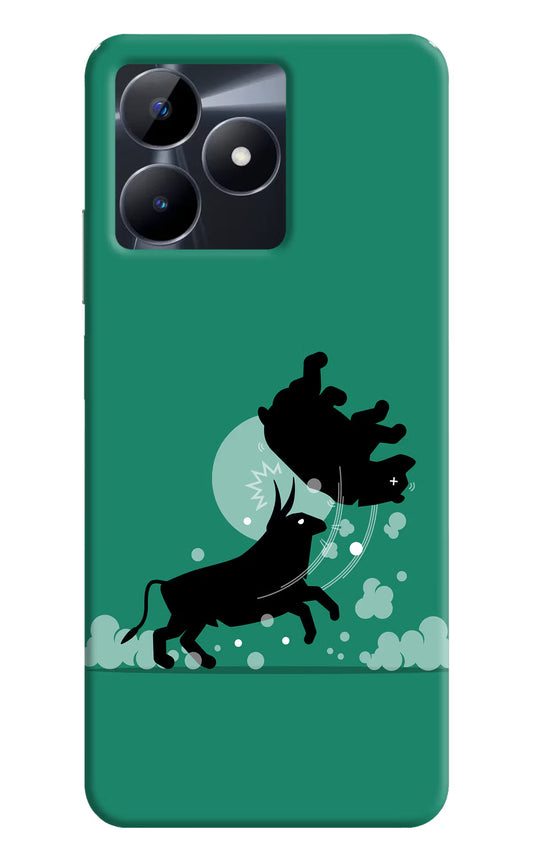 Bull Conqueror Realme C53 Hard Case Back Cover by Casekaro