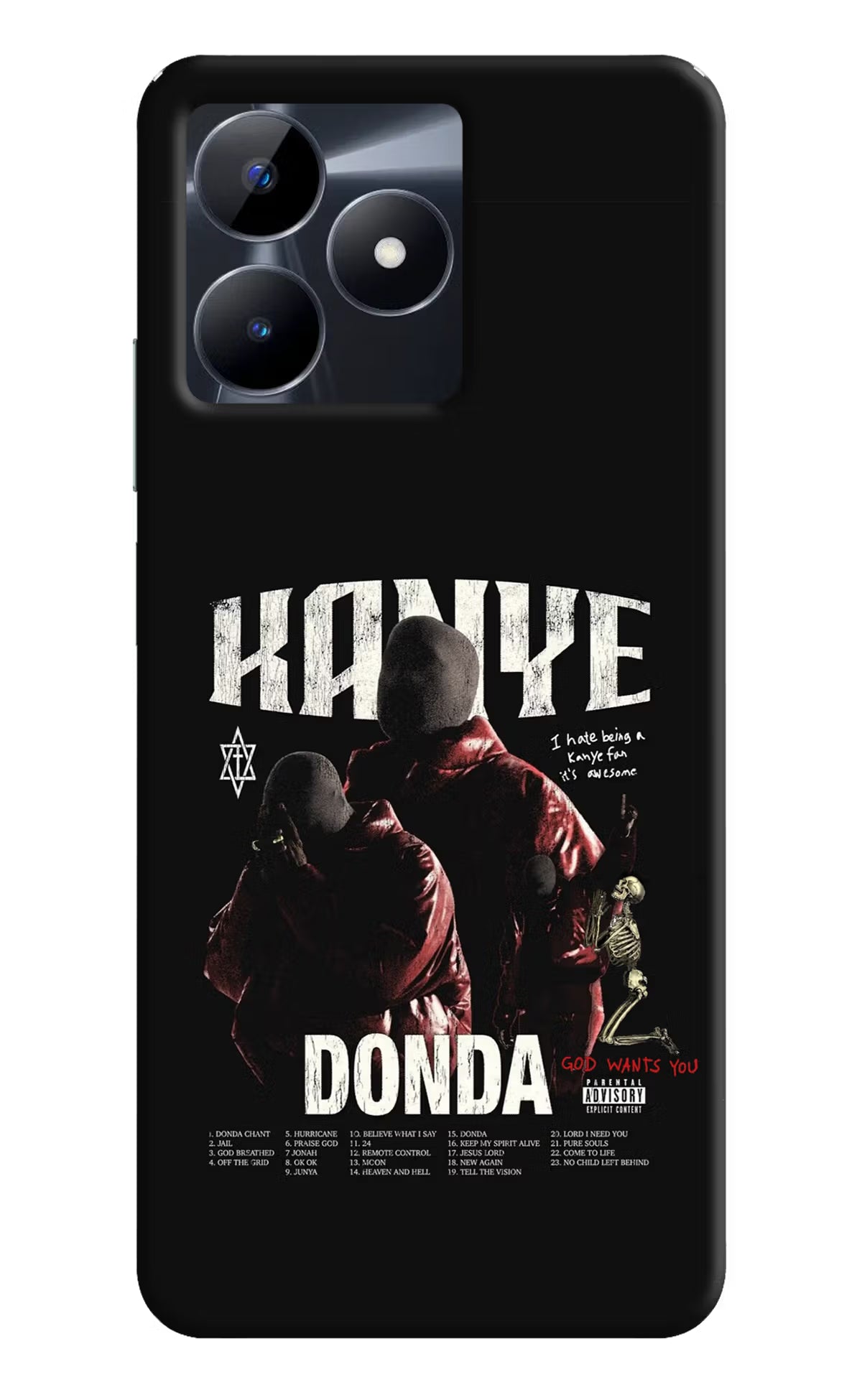Donda Kanye West Realme C53 Hard Case Back Cover by Casekaro