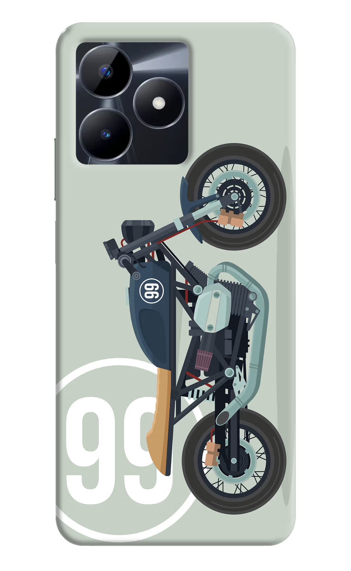 Classic Cafe Racer 99 Realme C53 Hard Case Back Cover by Casekaro