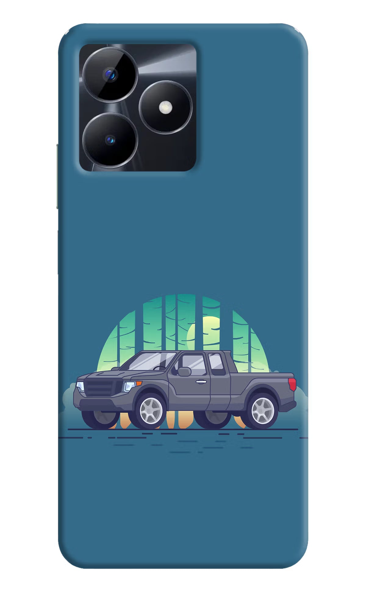 Retro Garage Vibe Realme C53 Hard Case Back Cover by Casekaro