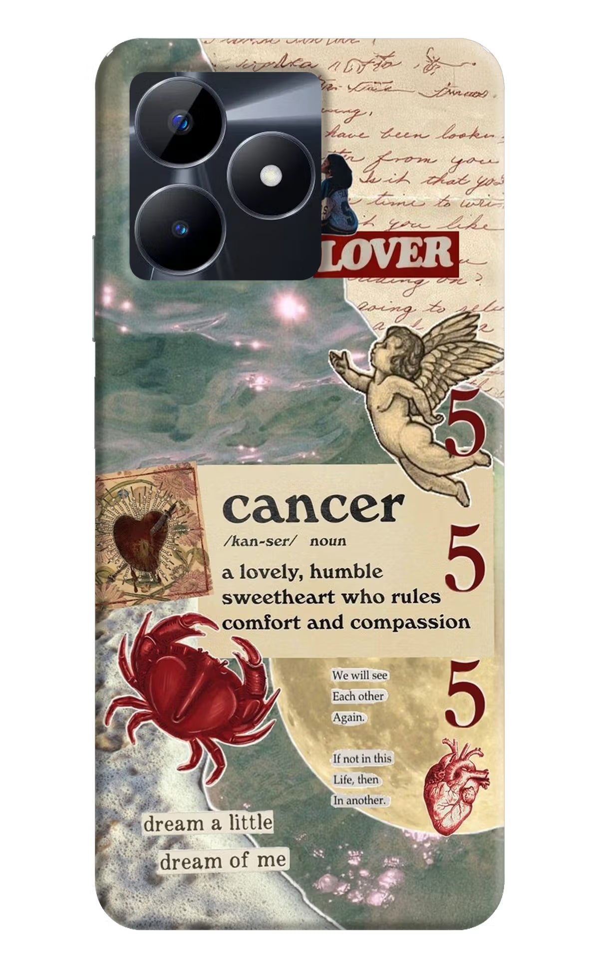 Cancer Zodiac Realme C53 Hard Case Back Cover by Casekaro