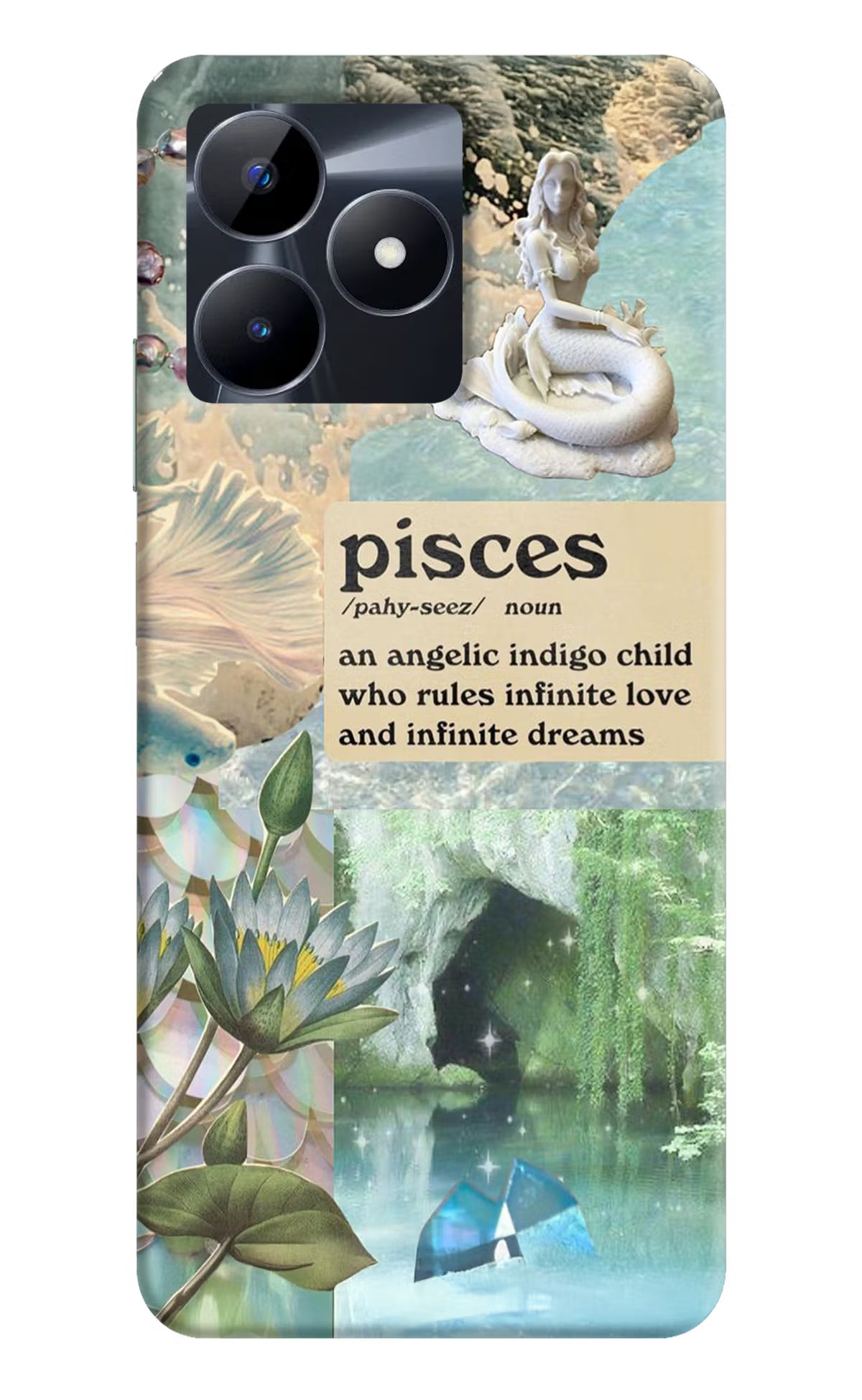 Pisces Zodiac Realme C53 Hard Case Back Cover by Casekaro