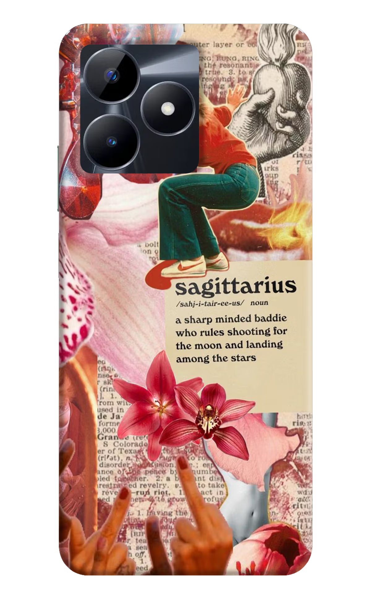 Sagittarius Zodiac Realme C53 Hard Case Back Cover by Casekaro