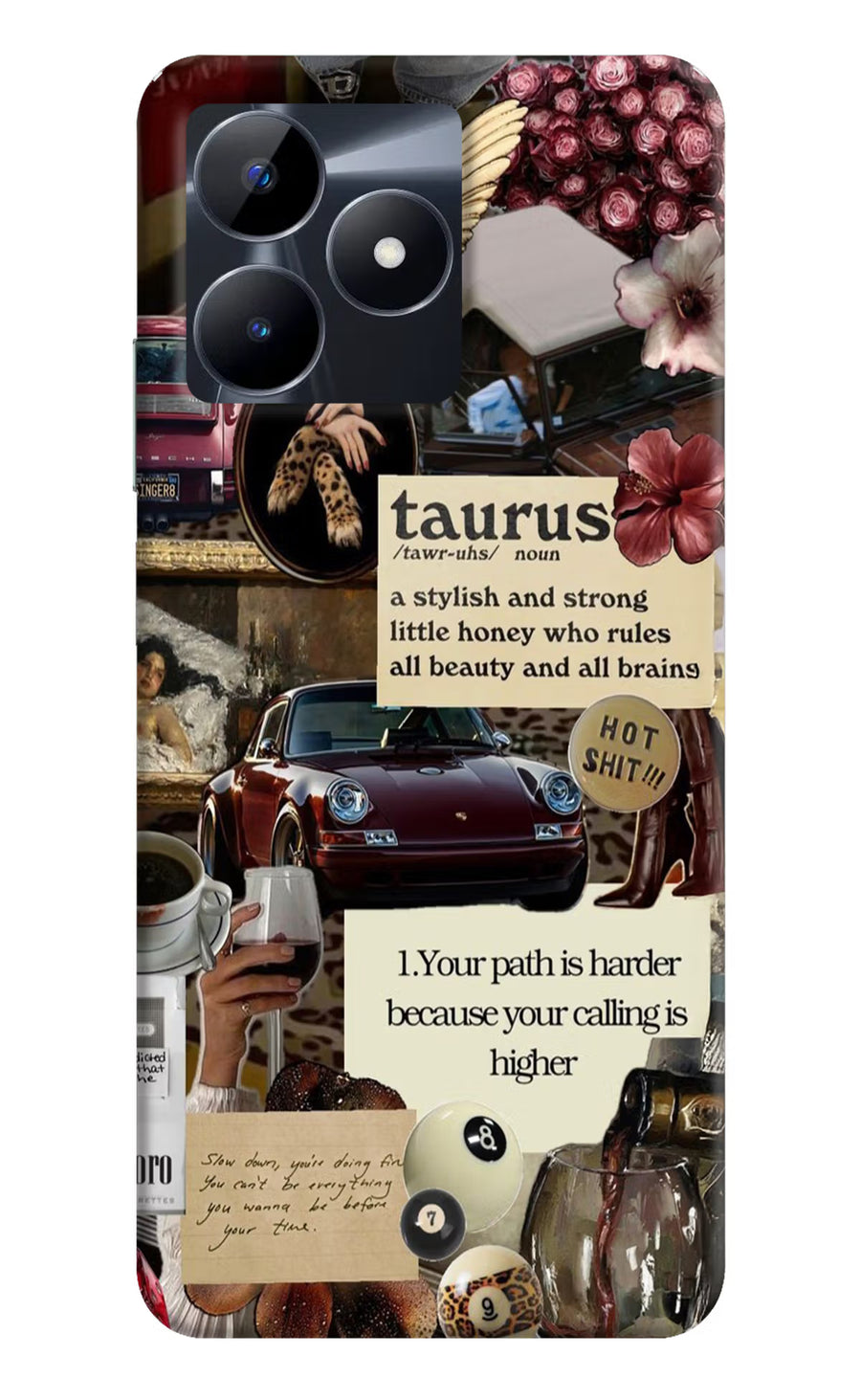Taurus Zodiac Realme C53 Back Cover, Hard case