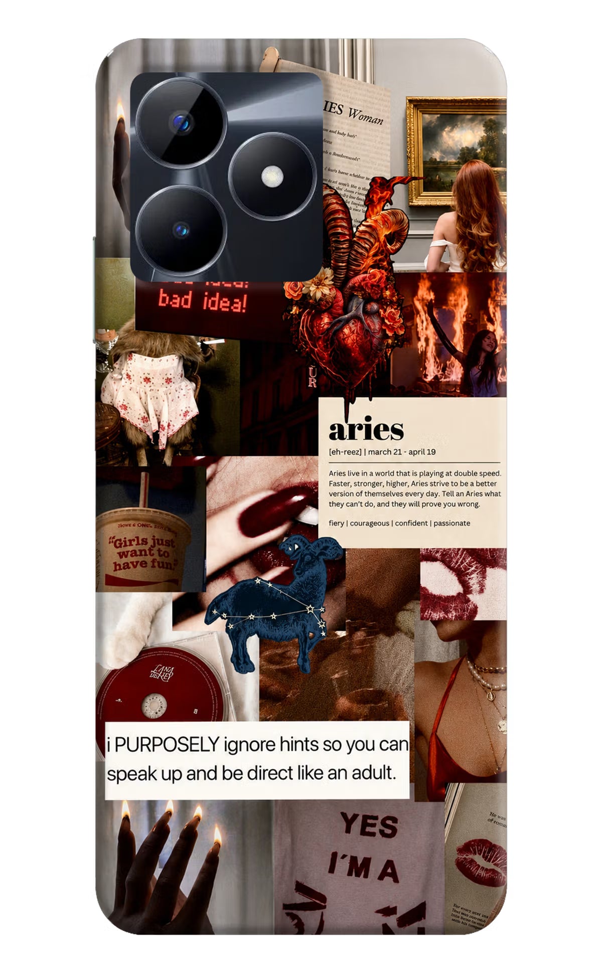 Zodiac Aries Realme C53 Back Cover
