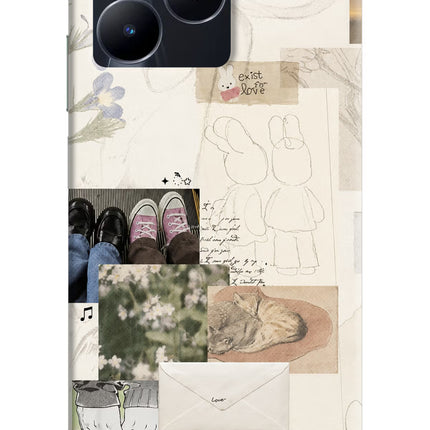 Soft Aesthetic Realme C53 Hard Case Back Cover by Casekaro