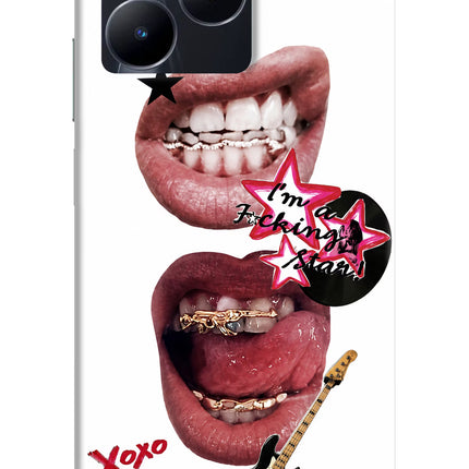 Rockstar Realme C53 Hard Case Back Cover by Casekaro