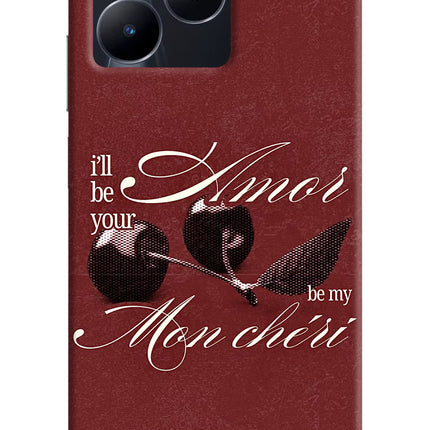 Velvet Cherry Realme C53 Hard Case Back Cover by Casekaro