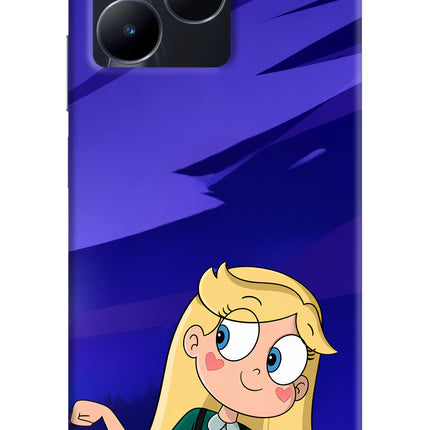 Star Glow Realme C53 Hard Case Back Cover by Casekaro