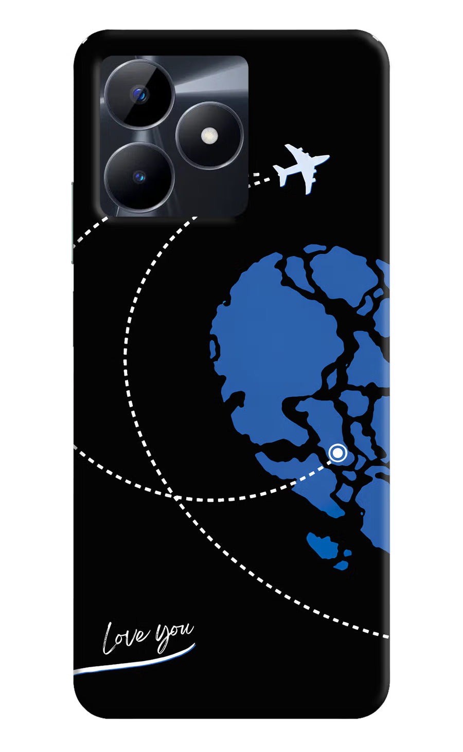 Love Orbit Realme C53 Back Cover, Hard case