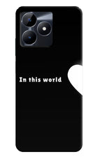 This World Realme C53 Hard Case Back Cover by Casekaro