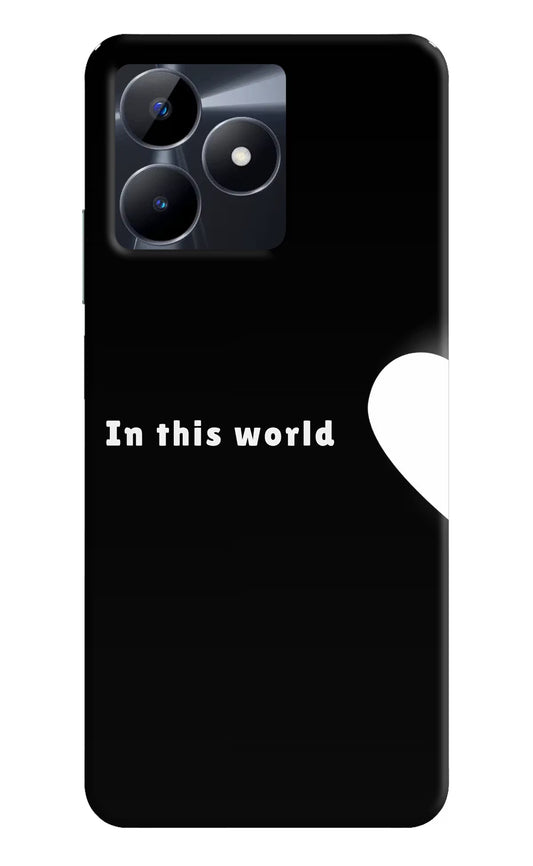This World Realme C53 Hard Case Back Cover by Casekaro
