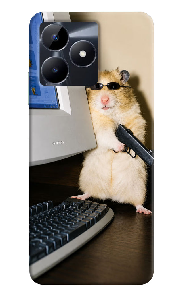 Hacker Hamster Realme C53 Hard Case Back Cover by Casekaro
