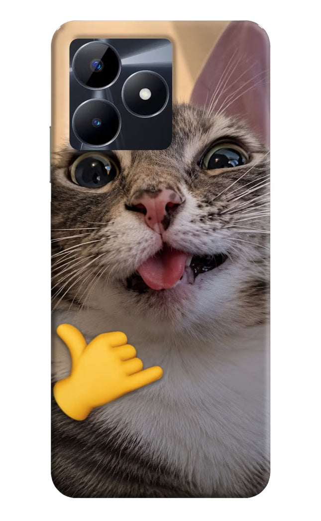 Silly Cat Call Realme C53 Hard Case Back Cover by Casekaro