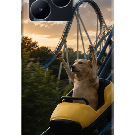 Rollercoaster Dog Realme C53 Hard Case Back Cover by Casekaro
