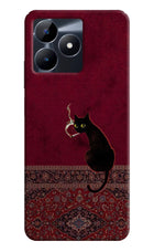 Midnight Cat Realme C53 Back Cover
