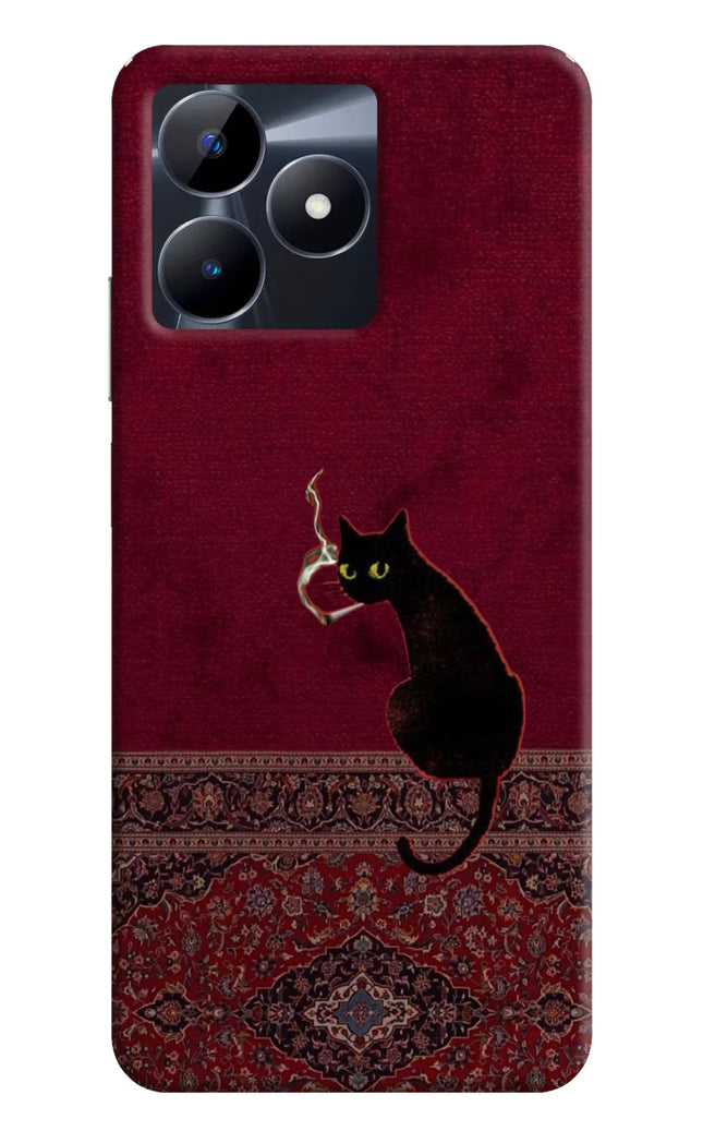 Midnight Cat Realme C53 Hard Case Back Cover by Casekaro