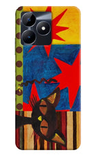 Pop Cat Realme C53 Back Cover
