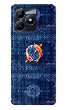 Koi Blue Realme C53 Back Cover