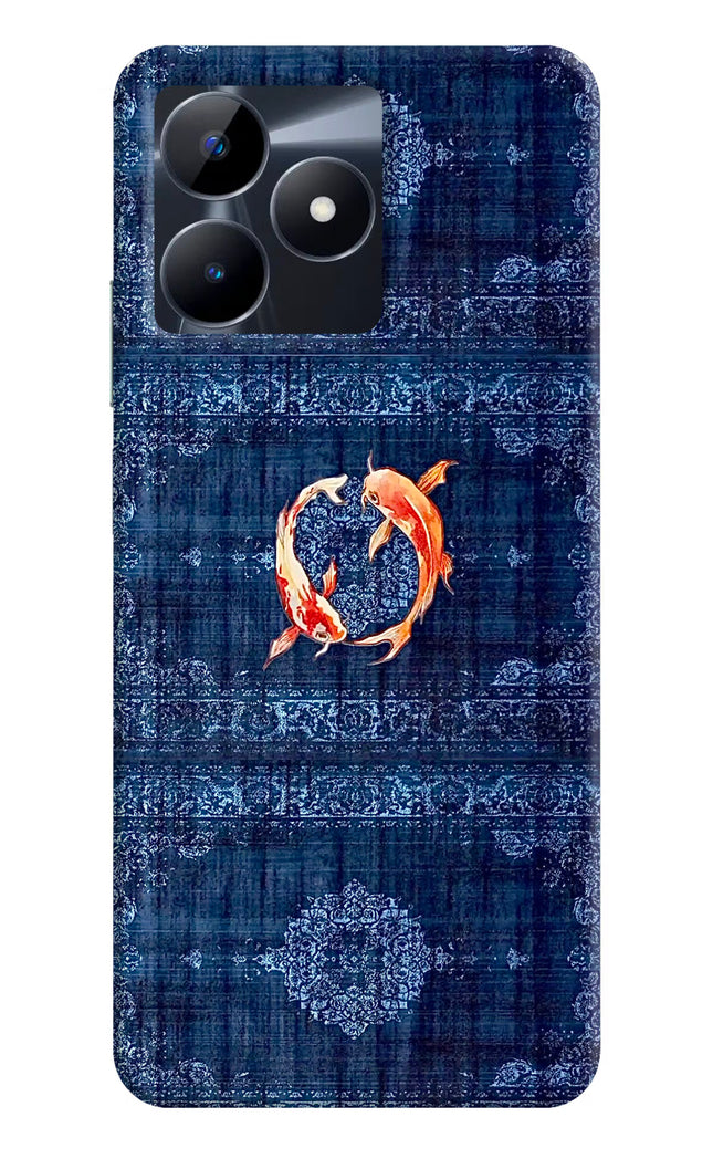 Koi Blue Realme C53 Hard Case Back Cover by Casekaro