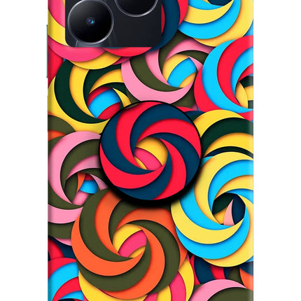 Spiral Pattern Realme C53 Pop Case by Casekaro