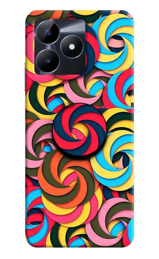 Spiral Pattern Realme C53 Pop Case by Casekaro