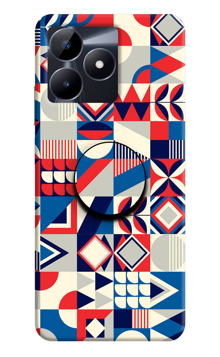 Colorful Pattern Realme C53 Pop Case, Hard case