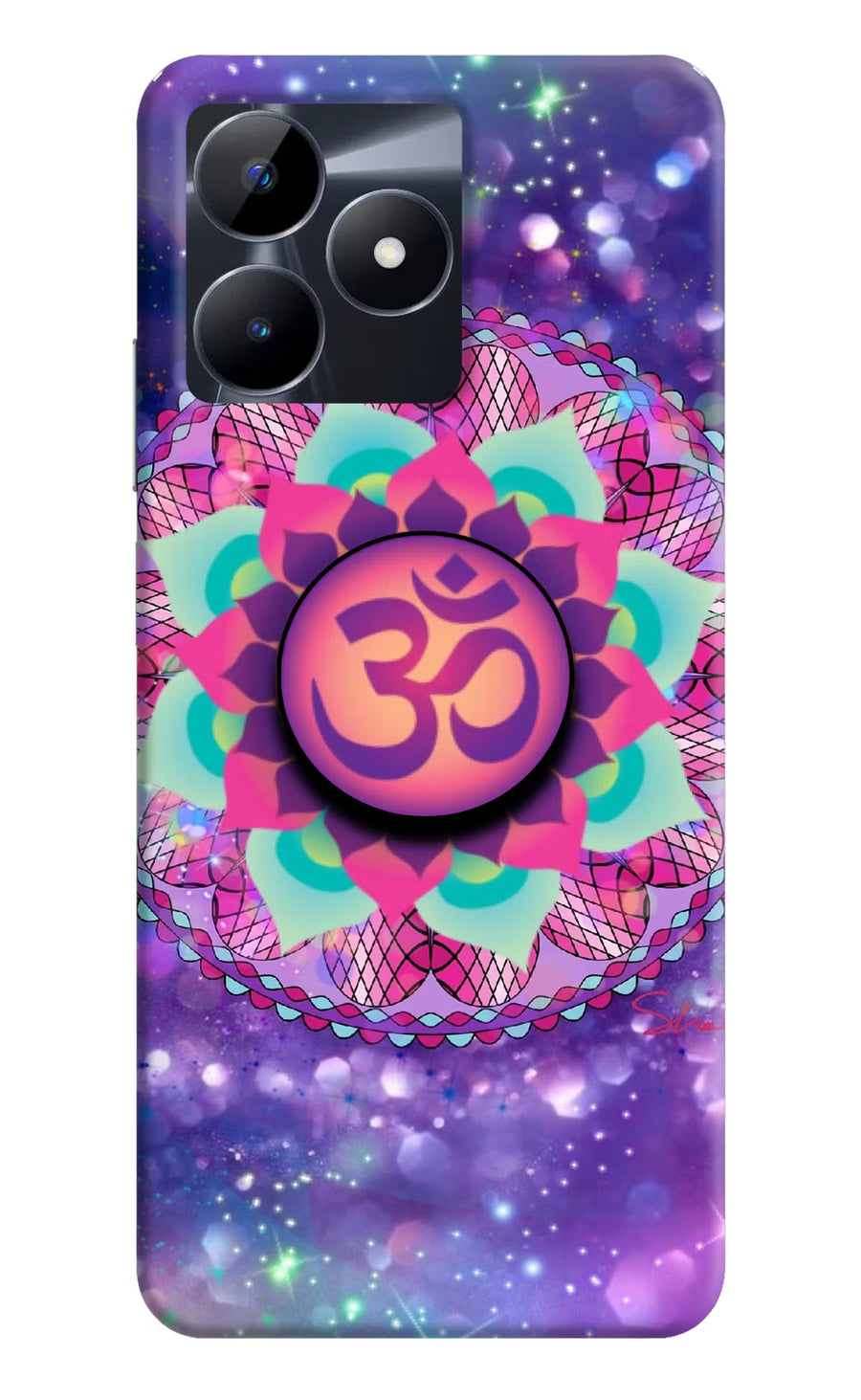 Om Purple Realme C53 Pop Case, Hard case