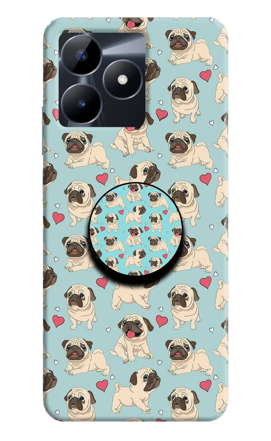 Pug Dog Realme C53 Pop Case, Hard case