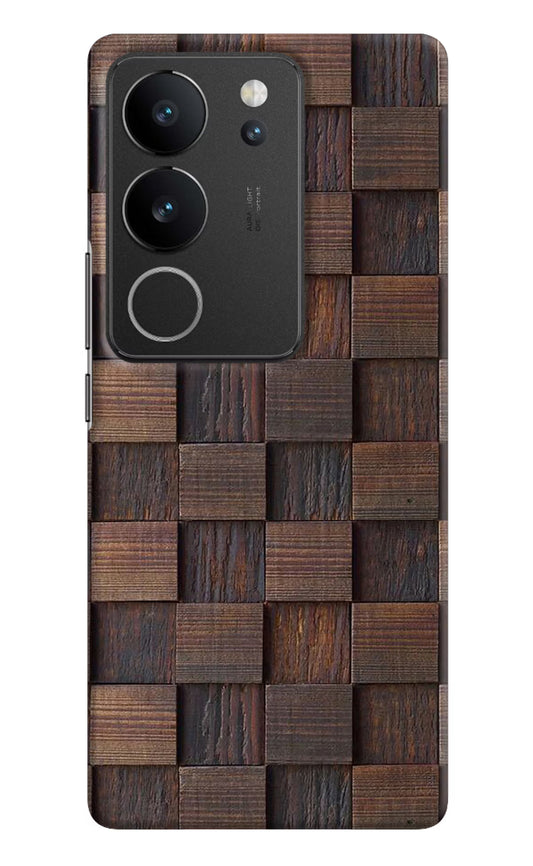 Wooden Cube Design Vivo V29/V29 Pro Hard Case Back Cover by Casekaro