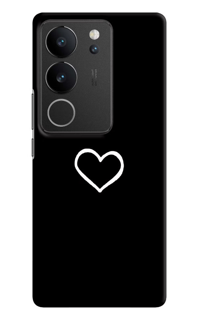 Heart Vivo V29/V29 Pro Hard Case Back Cover by Casekaro