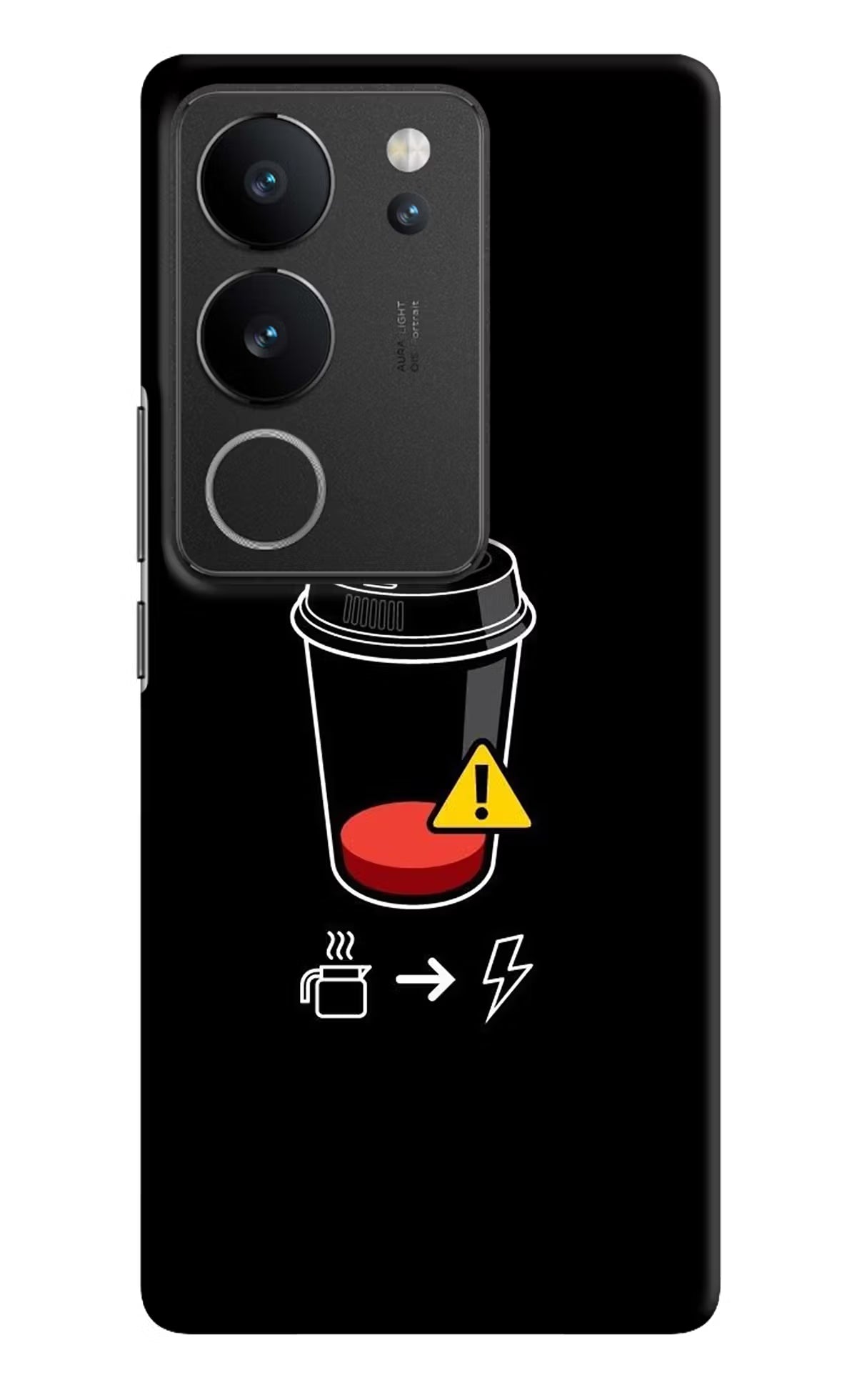 Coffee Vivo V29/V29 Pro Hard Case Back Cover by Casekaro