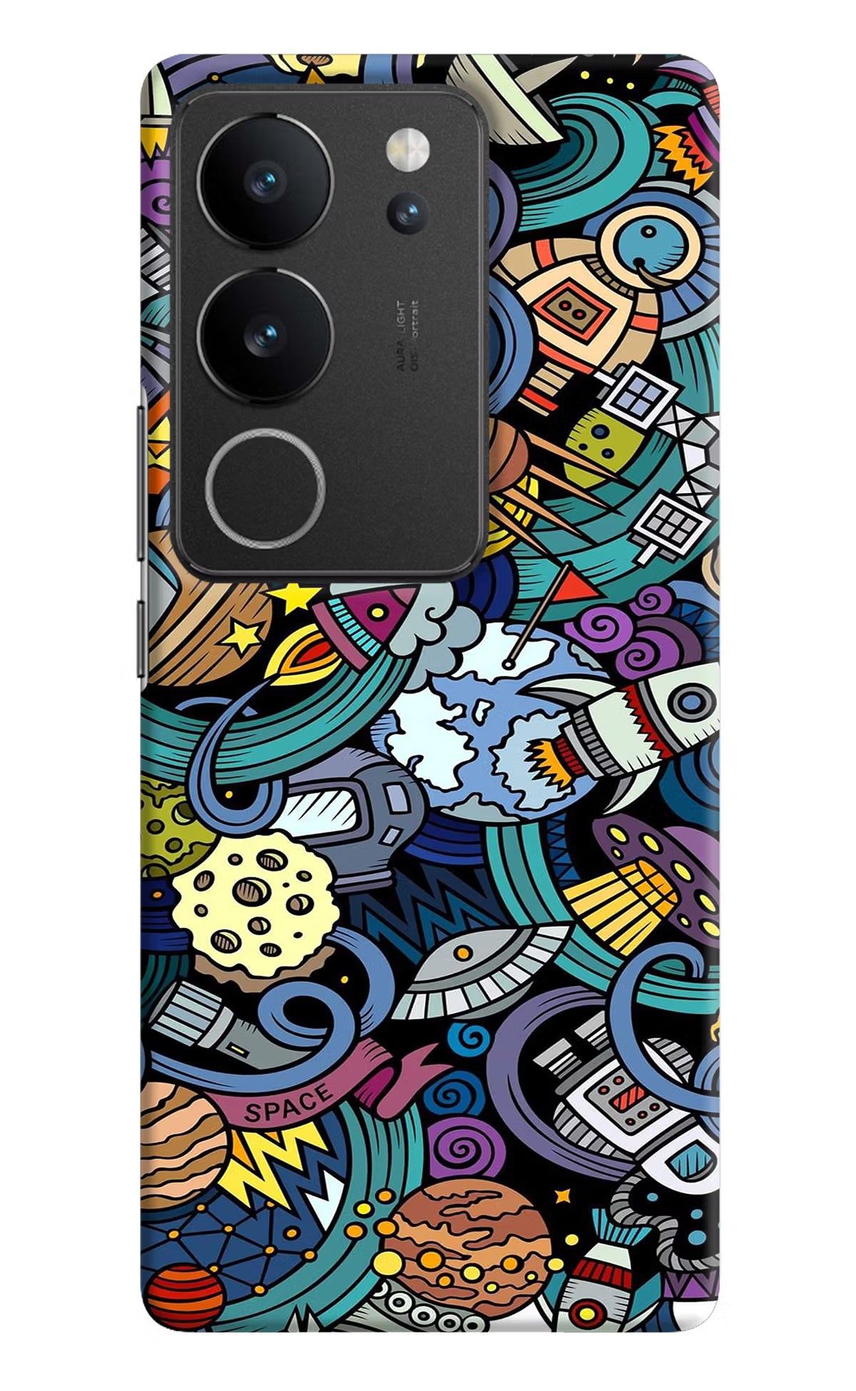 Space Abstract Vivo V29/V29 Pro Hard Case Back Cover by Casekaro
