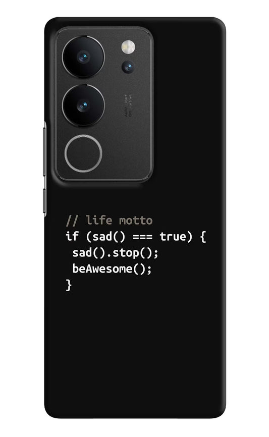 Life Motto Code Vivo V29/V29 Pro Hard Case Back Cover by Casekaro