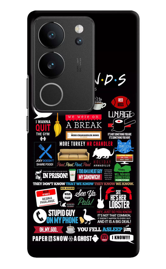 FRIENDS Vivo V29/V29 Pro Hard Case Back Cover by Casekaro