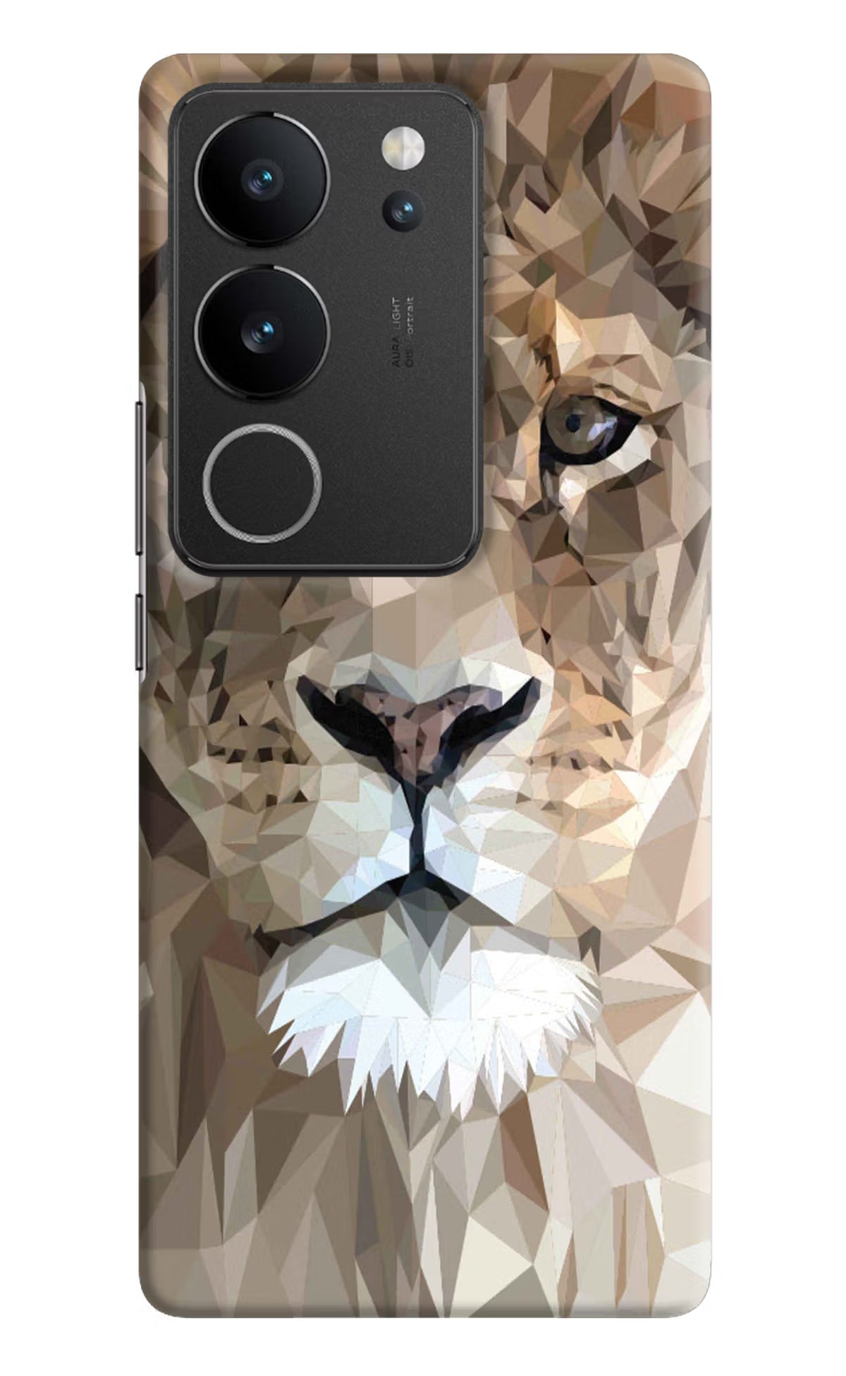 Lion Art Vivo V29/V29 Pro Hard Case Back Cover by Casekaro