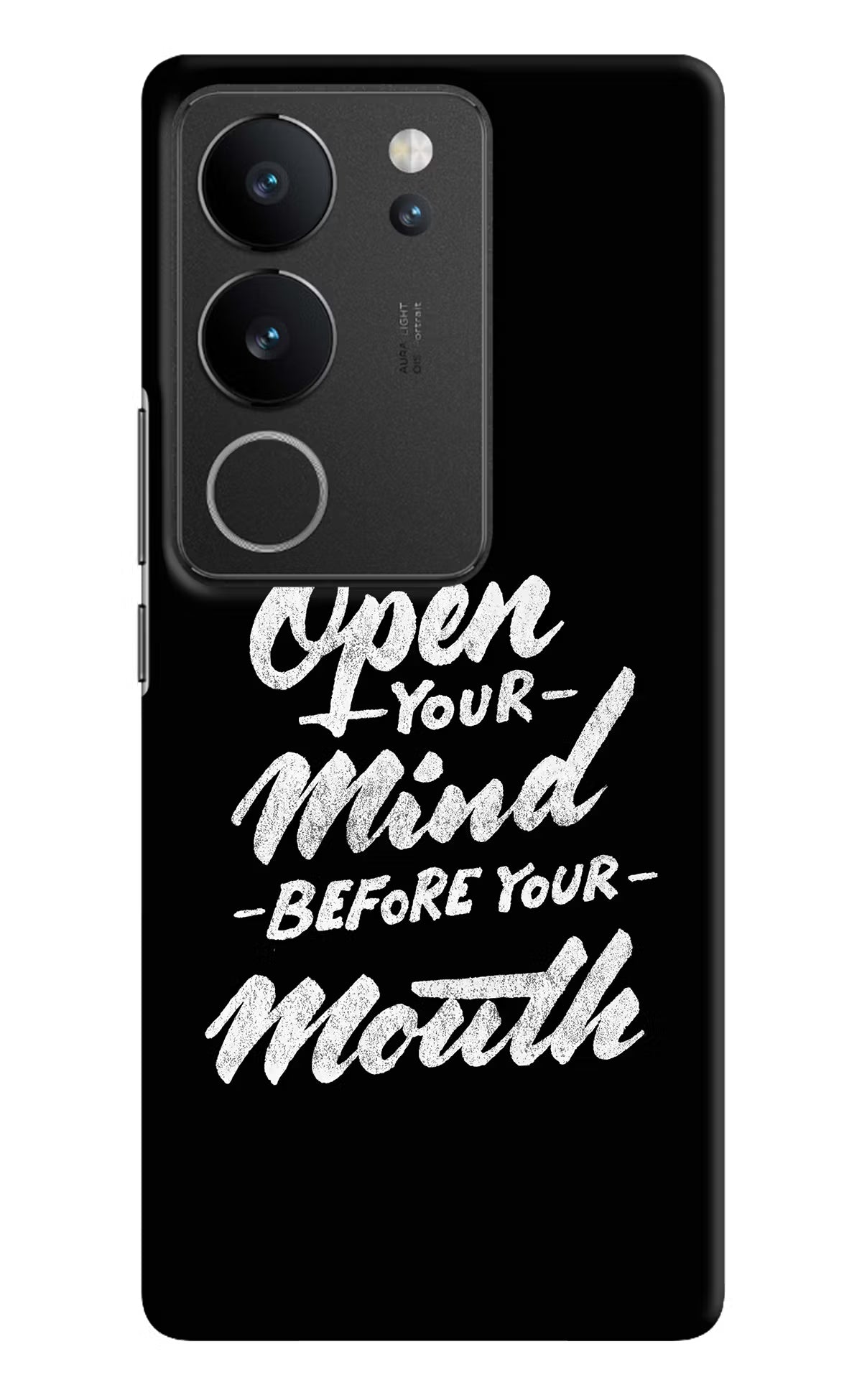 Open Your Mind Before Your Mouth Vivo V29/V29 Pro Hard Case Back Cover by Casekaro