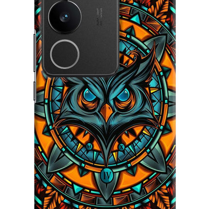 Angry Owl Art Vivo V29/V29 Pro Hard Case Back Cover by Casekaro