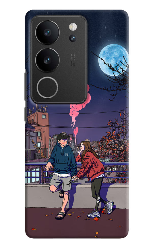 Chilling Couple Vivo V29/V29 Pro Hard Case Back Cover by Casekaro