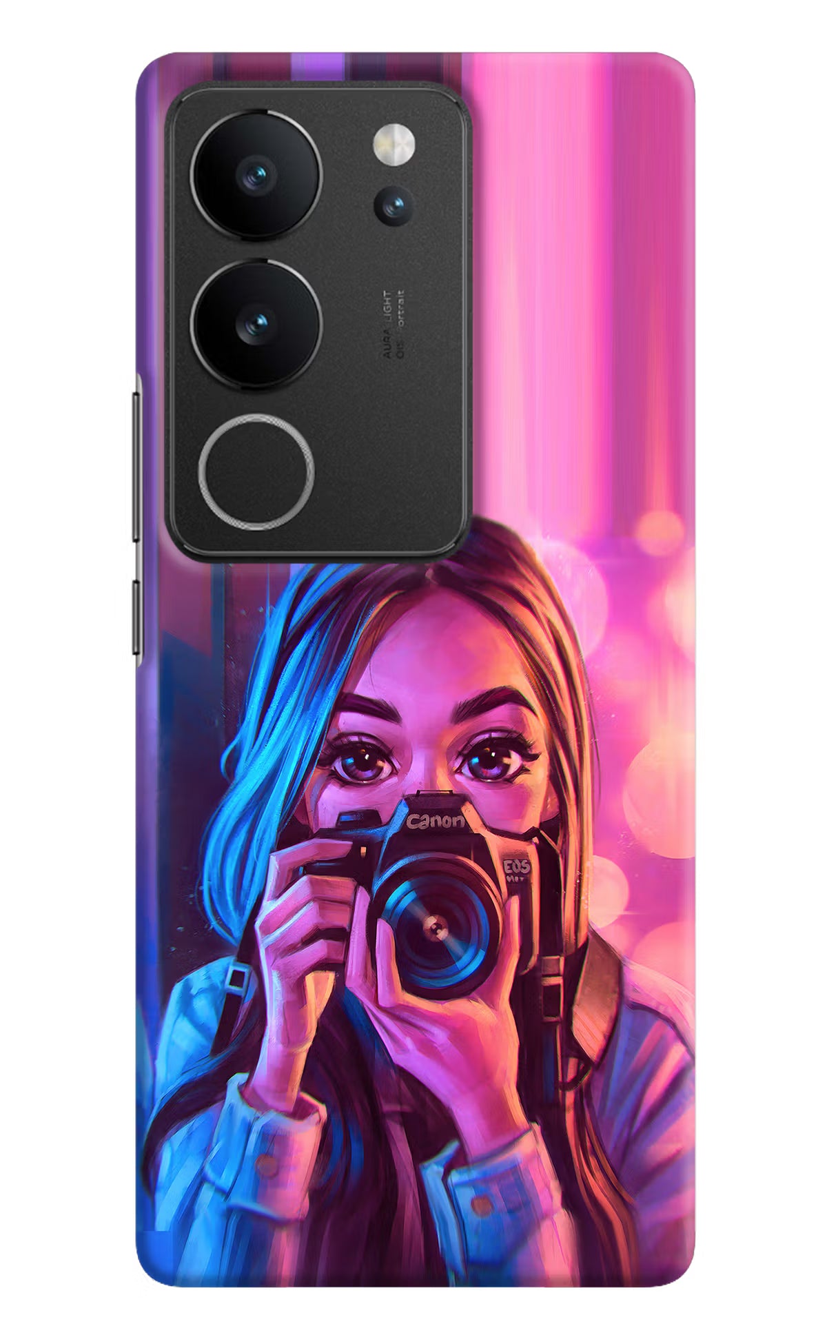 Girl Photographer Vivo V29/V29 Pro Hard Case Back Cover by Casekaro