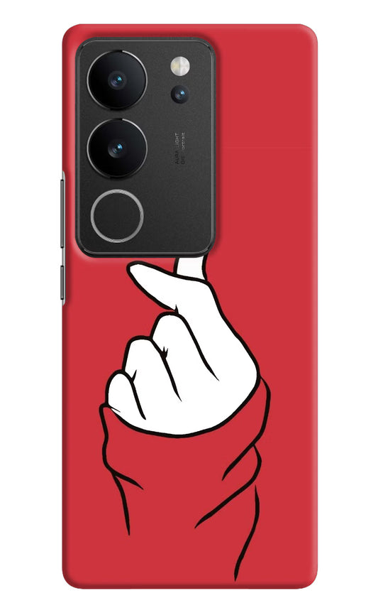 Korean Love Sign Vivo V29/V29 Pro Hard Case Back Cover by Casekaro