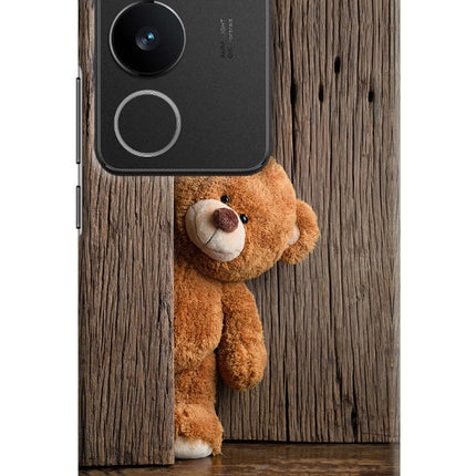 Teddy Wooden Vivo V29/V29 Pro Hard Case Back Cover by Casekaro