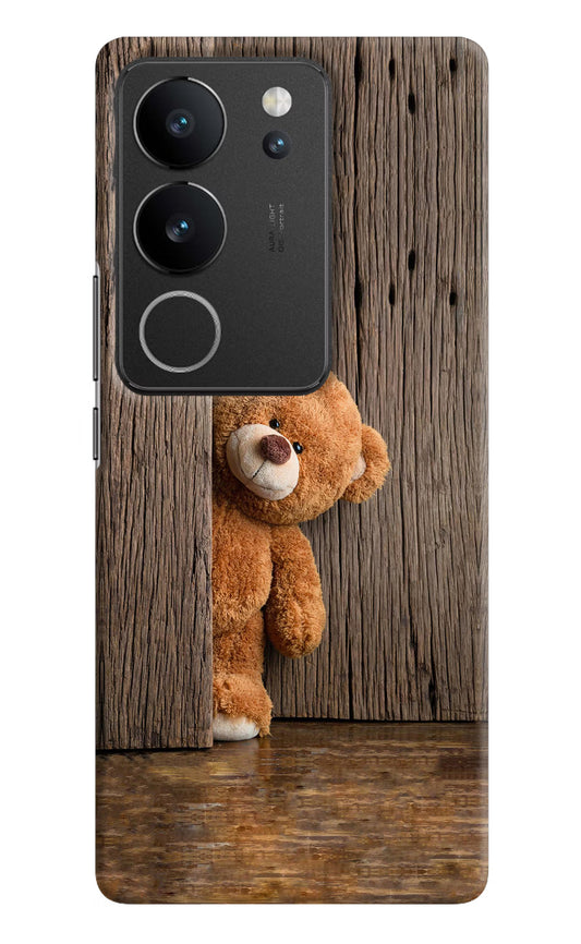 Teddy Wooden Vivo V29/V29 Pro Hard Case Back Cover by Casekaro