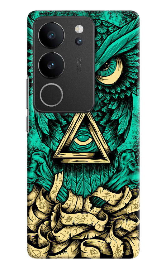 Green Owl Vivo V29/V29 Pro Hard Case Back Cover by Casekaro