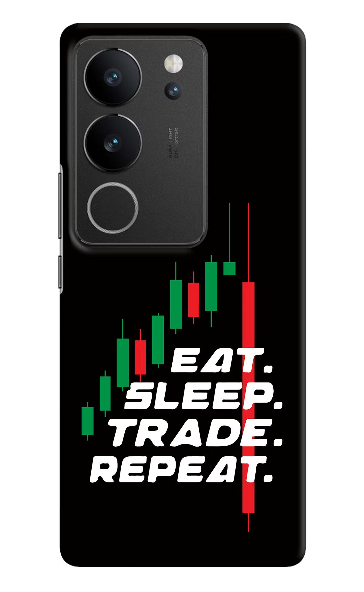 Eat Sleep Trade Repeat Vivo V29/V29 Pro Hard Case Back Cover by Casekaro