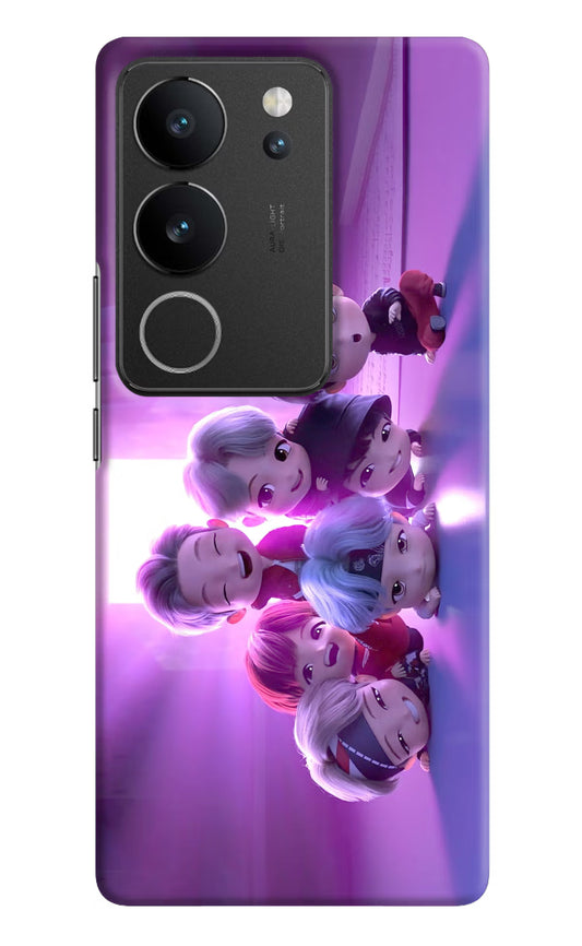 BTS Chibi Vivo V29/V29 Pro Hard Case Back Cover by Casekaro