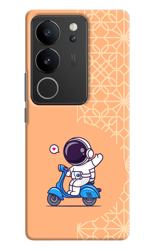 Cute Astronaut Riding Vivo V29/V29 Pro Hard Case Back Cover by Casekaro