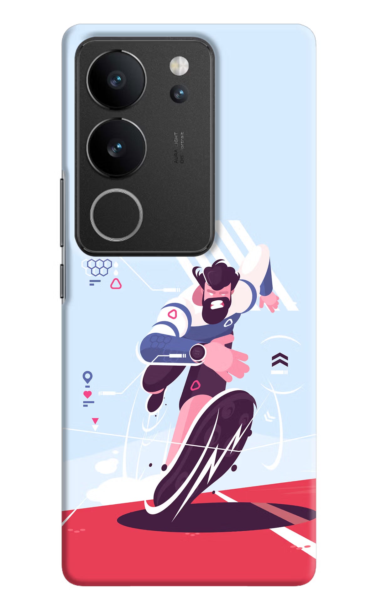 Run Pro Vivo V29/V29 Pro Hard Case Back Cover by Casekaro