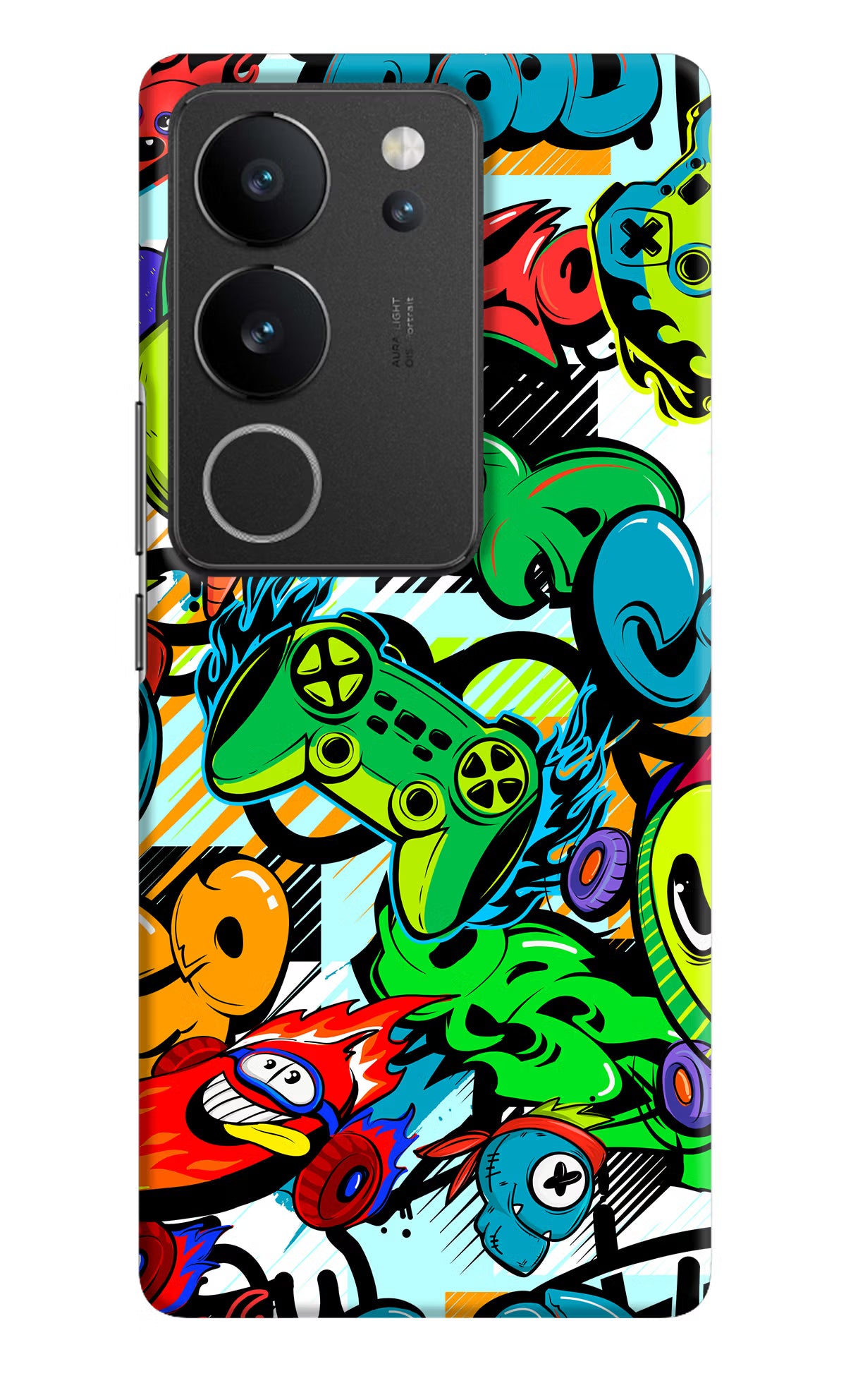 Game Doodle Vivo V29/V29 Pro Hard Case Back Cover by Casekaro