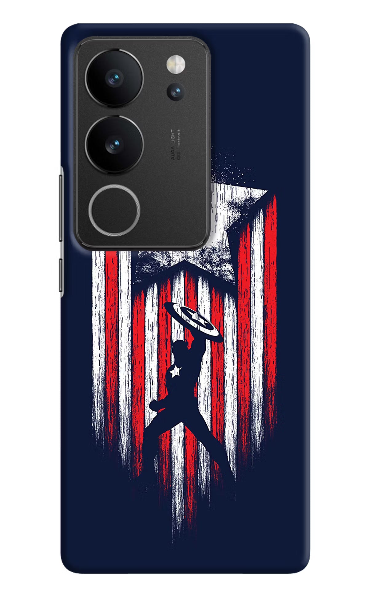 Captain America Marvel Art Vivo V29/V29 Pro Hard Case Back Cover by Casekaro